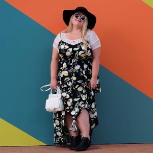 Lemon Print Maxi Dress ✨Plus Size✨